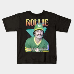 Rollie Fingers 1987s Retro Aesthetic Fan Art Kids T-Shirt